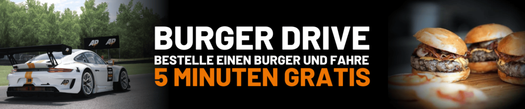 Burger Drive fahre 5 Minuten gratis Sim Racing